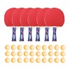 Lot de raquettes de tennis de table Sport-Thieme « Champion », Balles orange