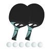 Cornilleau Lot de raquettes de tennis de table « Tacteo 30 », Balles blanches