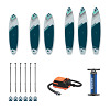 Kit de planches de Stand up Paddle Gladiator « Rental Mix », 6 planches
