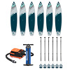 Kit de planches de Stand up Paddle Gladiator « Rental One Size » avec 6 planches, 12’6