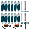 Kit de planches de Stand up Paddle Gladiator « Rental One Size » avec 12 planches, 10’8