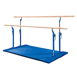 2 Barres Fixes VidaXL 125cm - Rouge - Acier Powder Coating - Pour Enfants - Montage Sur Structure D'Escalade