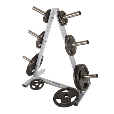 Support Pour Disques De Poids Et Barre D'haltère - Capacité Max 400 Kg, Diamètre 28 Mm, Par Yaheetech