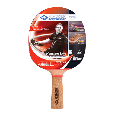 Raquette De Tennis De Table Donic-Schildkröt Top Team 500 – Manche Concave, Mousse 1,7 Mm, Jeu Tout-around, Contrôle 70