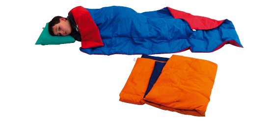 Enste Physioform Reha Schwere Decke/Gewichtsdecke 144x72 cm / Rot-Blau, Aussenhülle Baumwolle