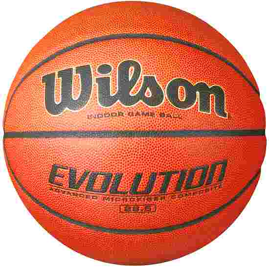Ballon de basketball Wilson « Evolution » Orange-Noir, Taille 6