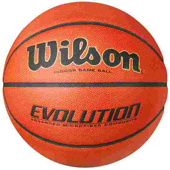 Ballon de basketball Wilson « Evolution » Orange-Noir, Taille 7