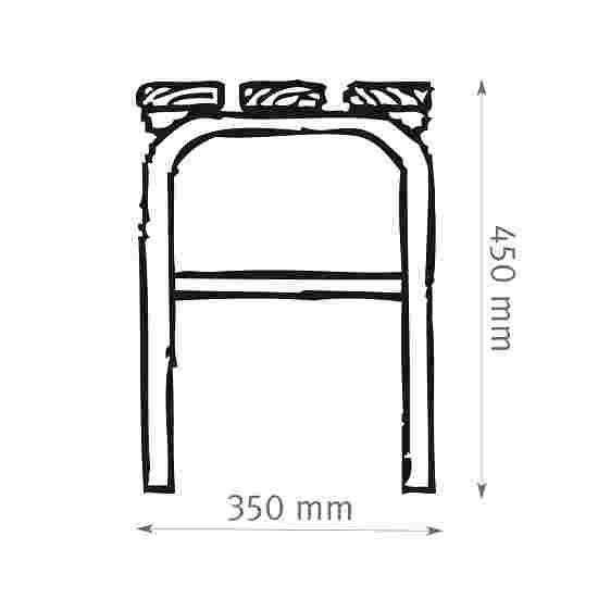 Banc de vestiaire Sypro Wolf pour espaces mouillés sans dossier 1,01 m, Sans grille à chaussures
