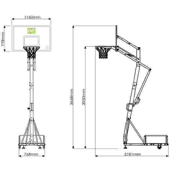 But de basket Exit « Galaxy Portable Basket » avec dunkring
