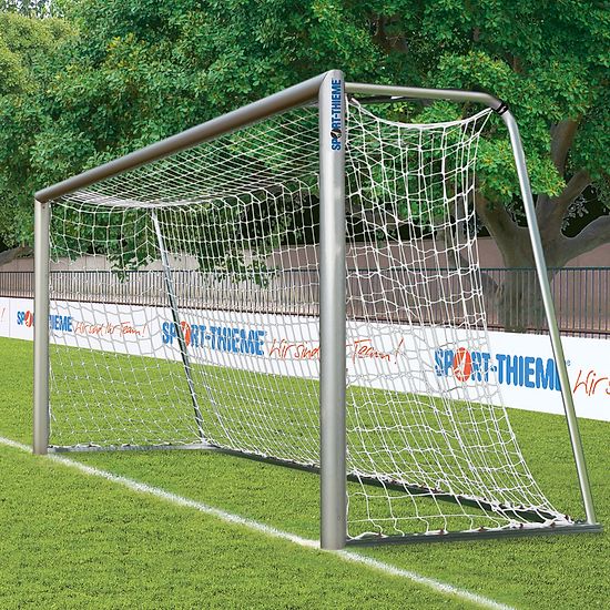 But de foot junior 5x2 m Sport-Thieme® en aluminium, « Transportable, Compact » 1,50 m