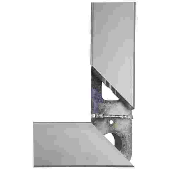 But de handball en salle Sport-Thieme 3x2 m, avec fourreaux Angles d'assemblage vissés, Noir-argent