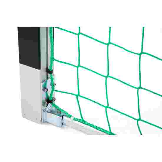 But de handball Sport-Thieme autostable, 3x1,60 m Angles d'assemblage en fonte d'aluminium, Noir-argent