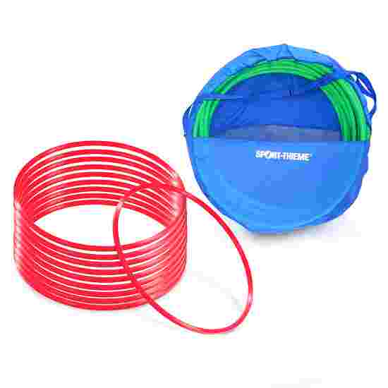 Cerceaux de gymnastique Sport-Thieme Kit avec sac de rangement « ø 80 cm » Rouge