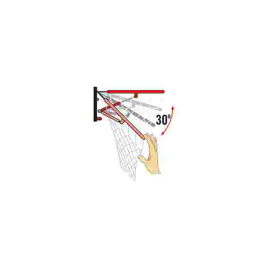 Cercle de basket Sport-Thieme « Premium », à déclenchement Déclenchement à partir de 35 kg, Sans filet anti-whip