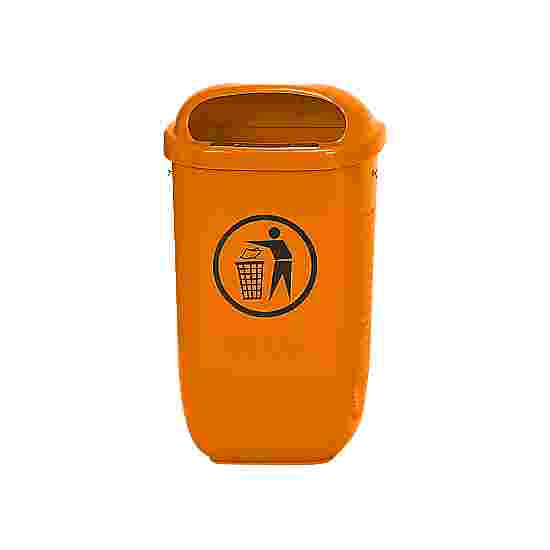 Corbeille à déchets selon DIN Standard, Orange