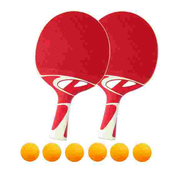 Cornilleau Tischtennisschläger-Set &quot;Tacteo 50&quot; Bälle Orange