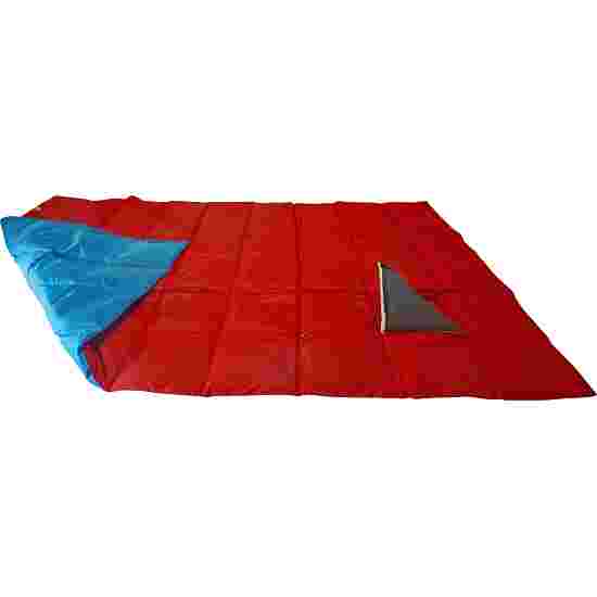 Couverture lourde/lestée Enste 198x126 cm / Bleu-Rouge, Enveloppe extérieure Suratec