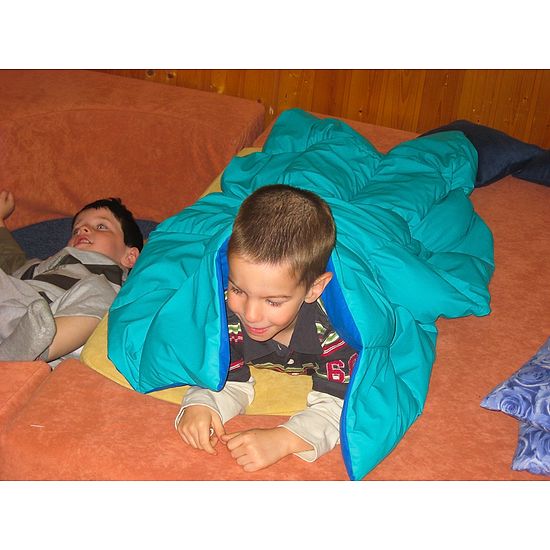 Enste Physioform Reha Schwere Decke/Gewichtsdecke 90x72 cm / Grün-Blau, Aussenhülle Baumwolle