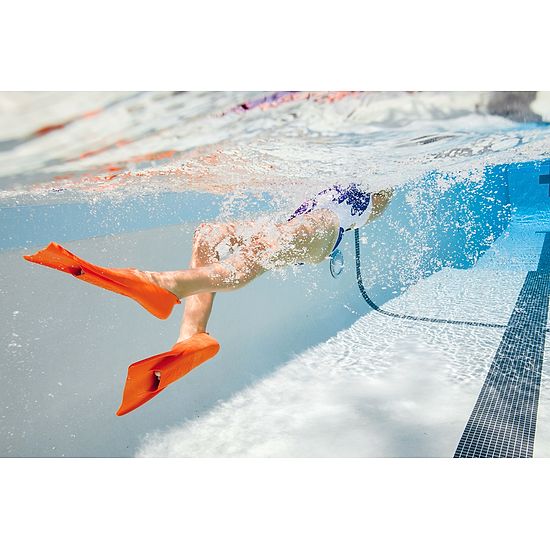 Finis Palmes pour enfants « Booster » 29-33, orange