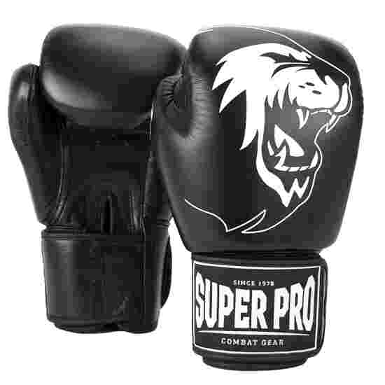Gant de boxe Super Pro « Warrior » Noir-blanc, 12 oz