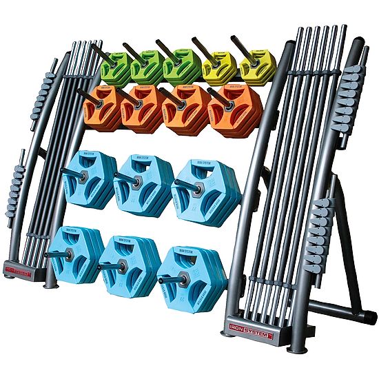 Hot Iron Ablageständer mit Dornen für 10 kg Hantelscheiben