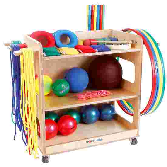 Kit de matériel de gymnastique Sport-Thieme « Jardins d'enfants et maternelles » Avec chariot de rangement