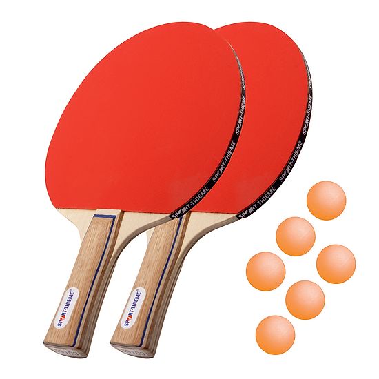 Kit de raquettes de tennis de table Sport-Thieme® « Paris » Balles orange