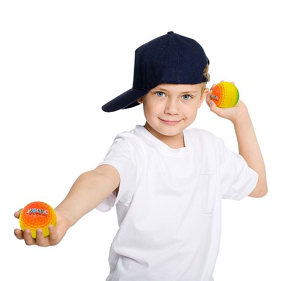 10 Balles Rebondissantes Angoily - 45mm Caoutchouc Souple - Jouet Enfants Coloré - Pour Jeu Extérieur