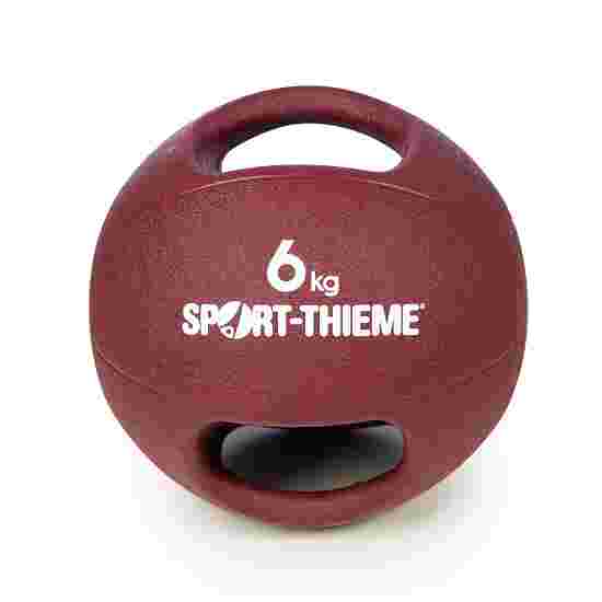 Medecine ball Sport-Thieme « Dual Grip » 6 kg, bordeaux
