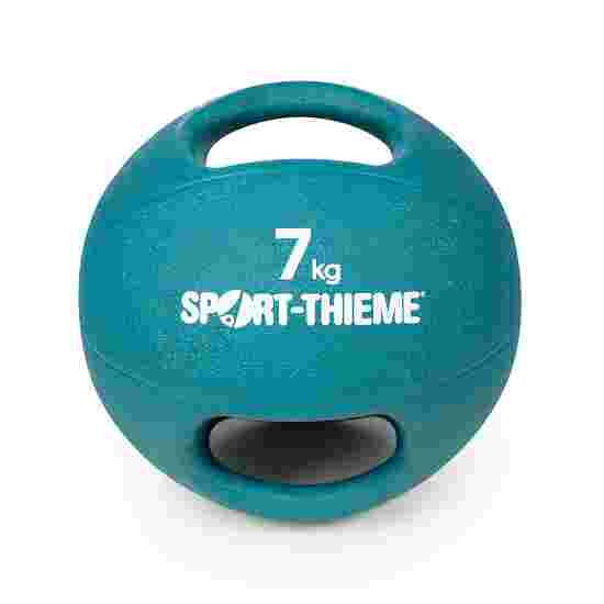 Medecine ball Sport-Thieme « Dual Grip » 7 kg, bleu clair