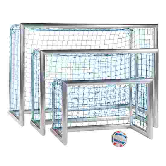 Mini but de football Sport-Thieme « Professional » Filet inclus, bleu (mailles 10 cm), 1,20x0,80 m, profondeur 0,70 m