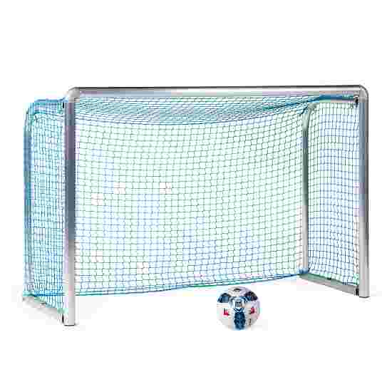 Mini but de football Sport-Thieme « Protection » 1,80x1,20 m, profondeur 0,70 m, Filet inclus, bleu (mailles 4,5 cm)