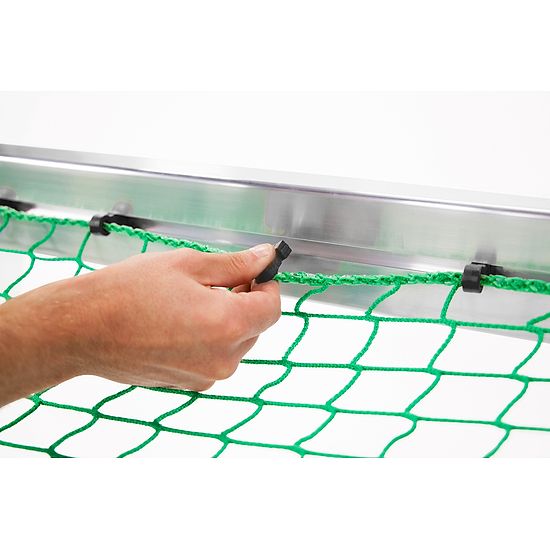 Mini but Sport-Thieme®, avec supports de filet rabattables 1,20x0,80 m, profondeur 0,70 m, Filet inclus, vert (mailles 10 cm)