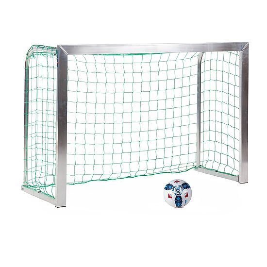 Mini but Sport-Thieme®, avec supports de filet rabattables 1,80x1,20 m, profondeur 0,70 m, Filet inclus, vert (mailles 10 cm)