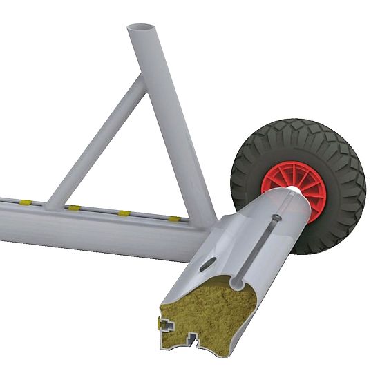 Minibut de football Sport-Thieme® « Safety » 1,20x0,80 m, Filet inclus, vert (mailles 10 cm)