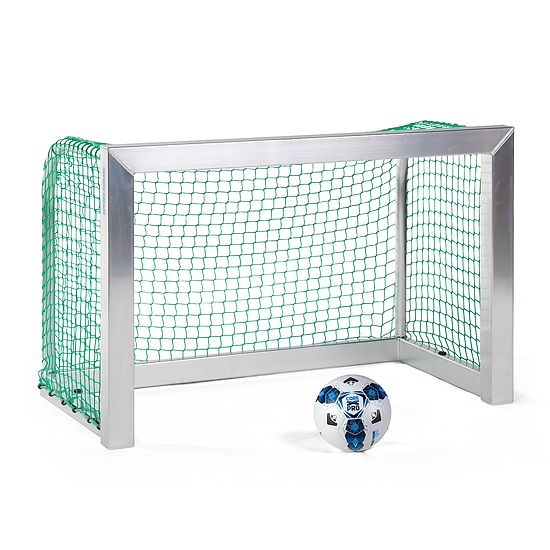 Minibut d'entraînement Sport-Thieme® entièrement soudé 1,20x0,80 m, profondeur 0,70 m, Filet inclus, vert (mailles 4,5 cm)
