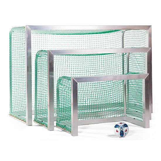 Minibut d'entraînement Sport-Thieme® entièrement soudé 1,20x0,80 m, profondeur 0,70 m, Filet inclus, vert (mailles 4,5 cm)