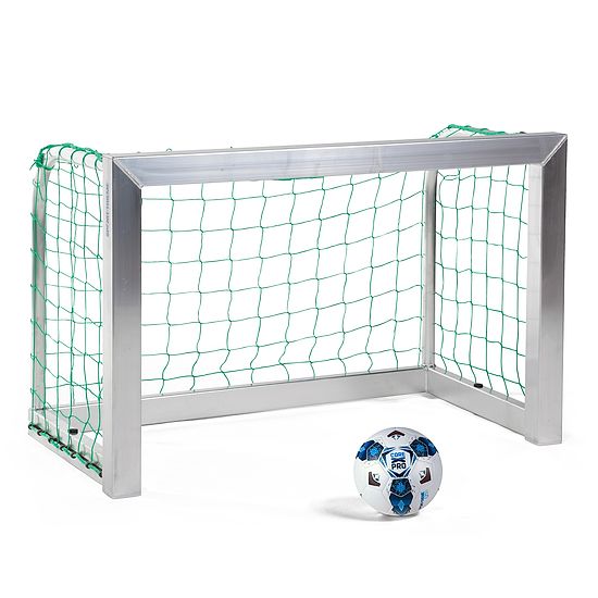 Minibut d'entraînement Sport-Thieme® entièrement soudé 1,20x0,80 m, profondeur 0,70 m, Filet inclus, vert (mailles 10 cm)
