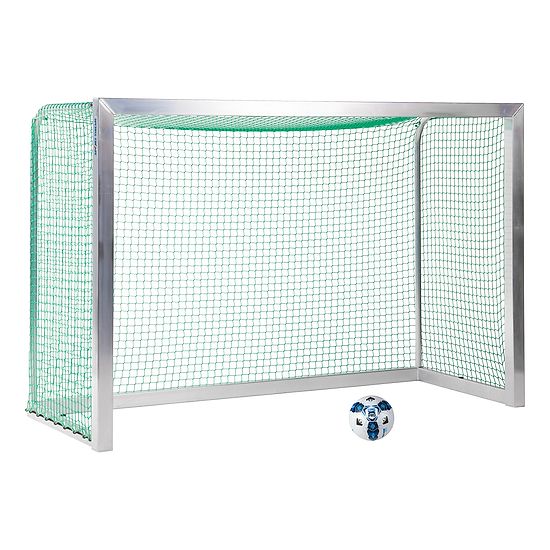 Minibut d'entraînement Sport-Thieme® entièrement soudé 2,40x1,60 m, profondeur 1,00 m, Filet inclus, vert (mailles 4,5 cm)