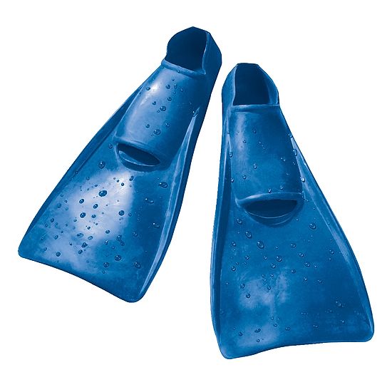 Palmes pied de canard Taille 24-26, bleu