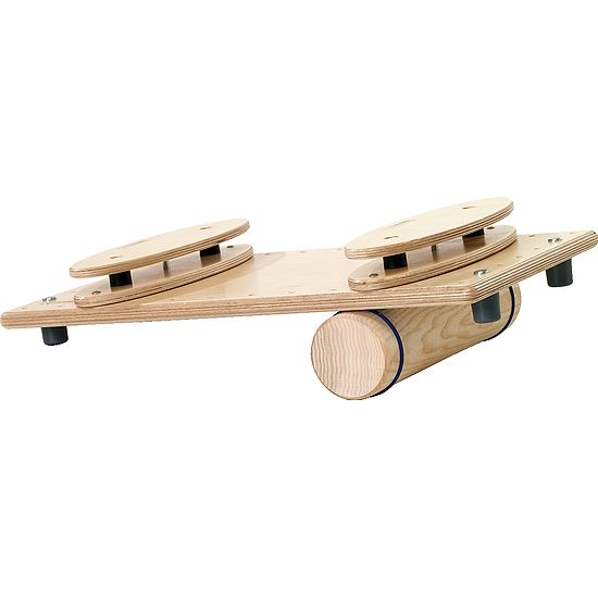Holz Balance Board Mit Rolle & Halbkugel - Bala Produktbild-Vorschau 3