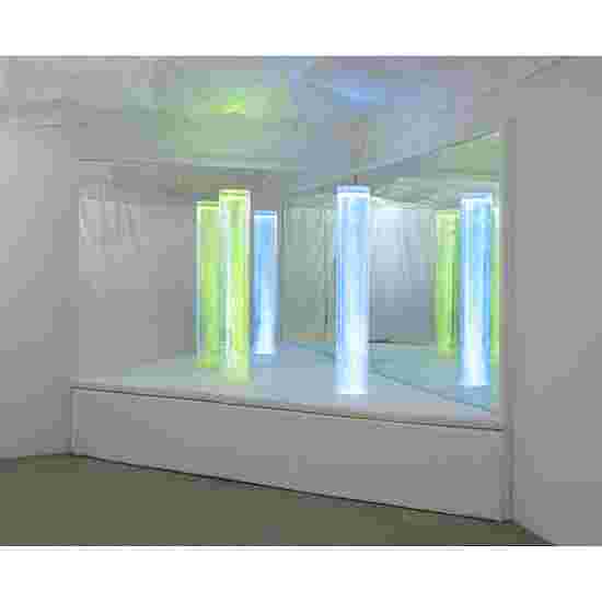 Plate-forme pour colonnes à bulles Sport-Thieme &quot;Version d'angle&quot; 100x100x50 cm, avec plateforme triangulaire