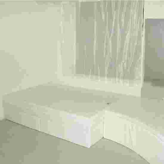 Rompa Musikwasserbett 100x200x50 cm hoch, Mit 2 Pulsgebern