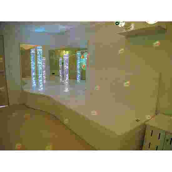 Rompa Musikwasserbett 160x200x50 cm hoch, Mit 4 Pulsgebern