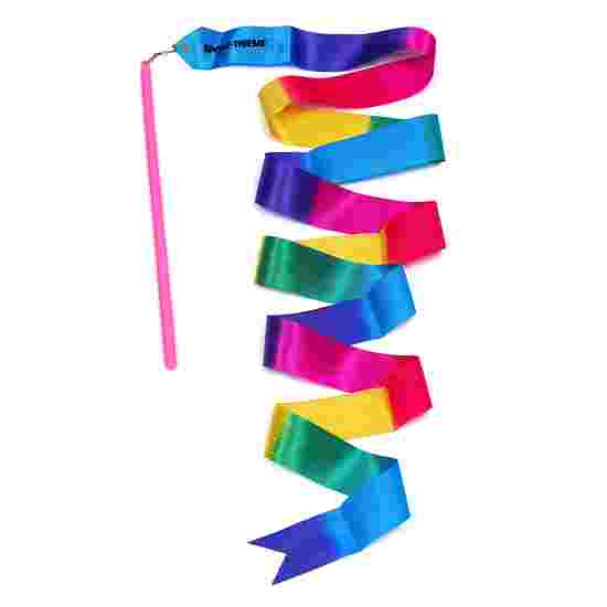 Ruban de gymnastique Sport-Thieme avec baguette « Multicolore » 5 m