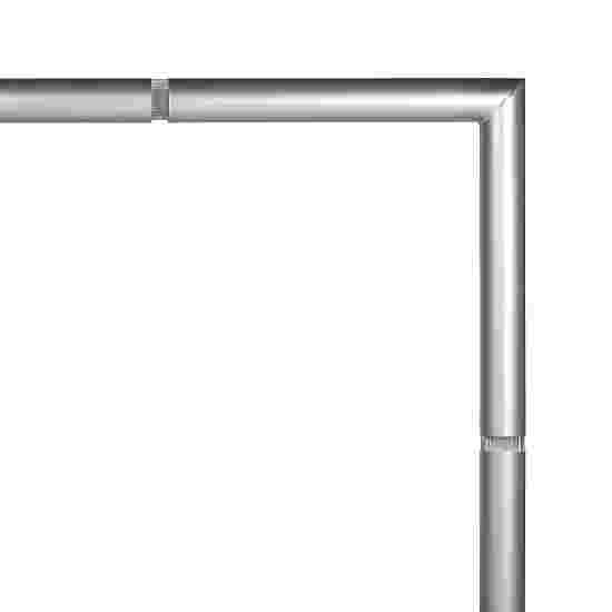 Sport-Thieme Buts en aluminium, 7,32x2,44 m, coins soudés, avec fixation par fourreaux Crochets de fixation