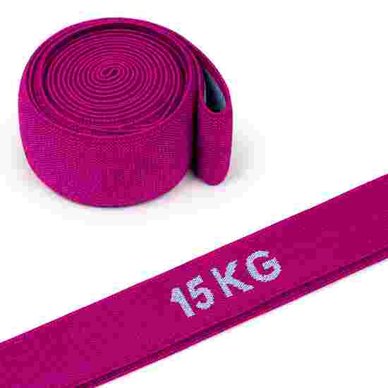 Sport-Thieme Elastikband &quot;Ring&quot;, Textil 15 kg, Lila-Grau