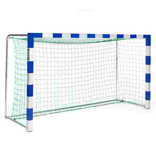Sport-Thieme Handballtor frei stehend, 3x1,60 m Alu-Gussformteil-Eckverbindung, Blau-Silber