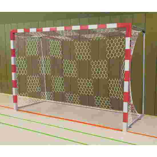 Sport-Thieme Handballtor frei stehend, 3x2 m Verschweisste Eckverbindungen, Rot-Silber