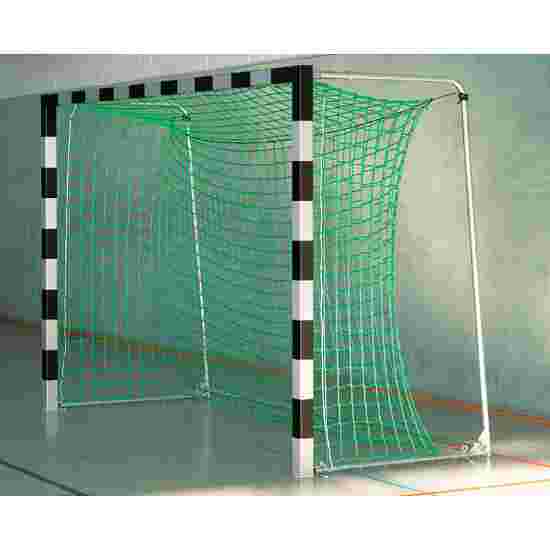 Sport-Thieme Handballtor frei stehend mit patentierter Eckverbindung, 3x2 m Mit fest stehenden Netzbügeln, Schwarz-Silber